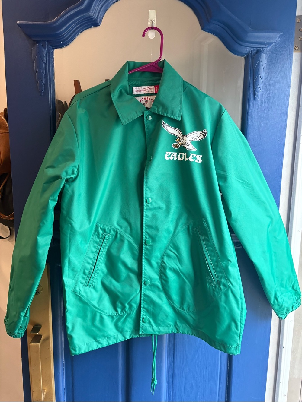 Mitchell & Ness Green Eagles Coach Jacket